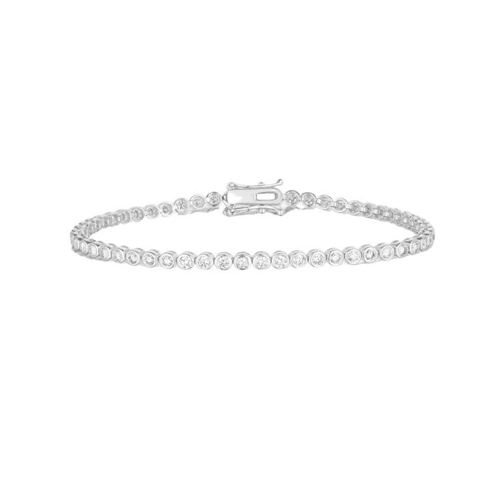 Bezel Diamond Tennis Bracelet