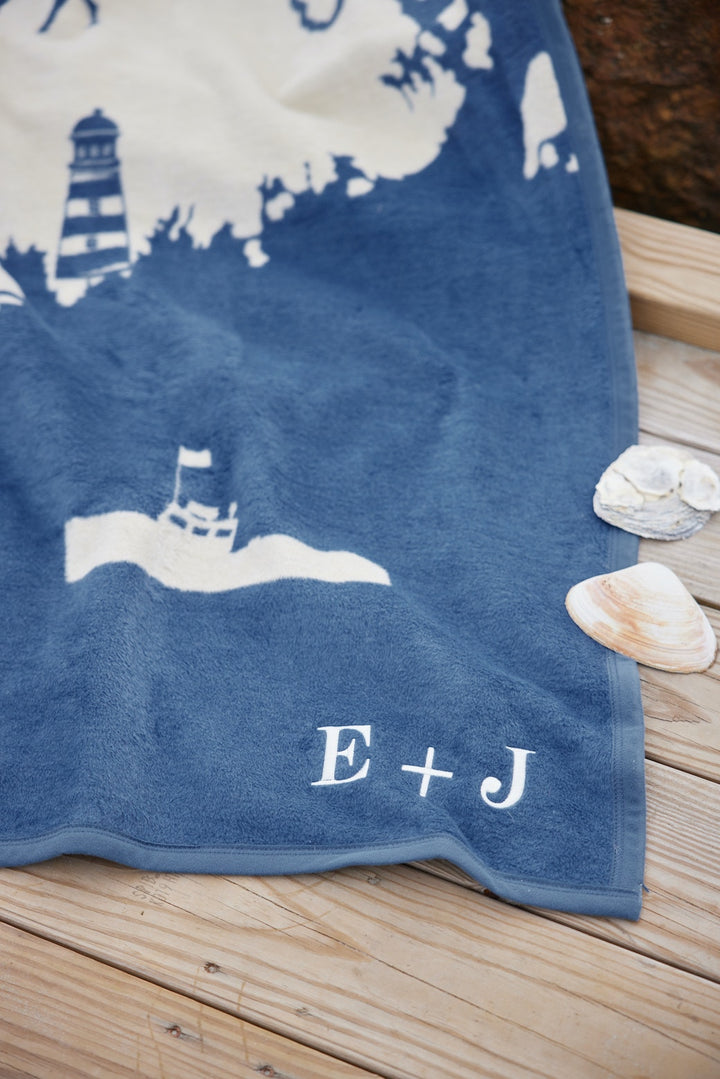Maine Map Blanket