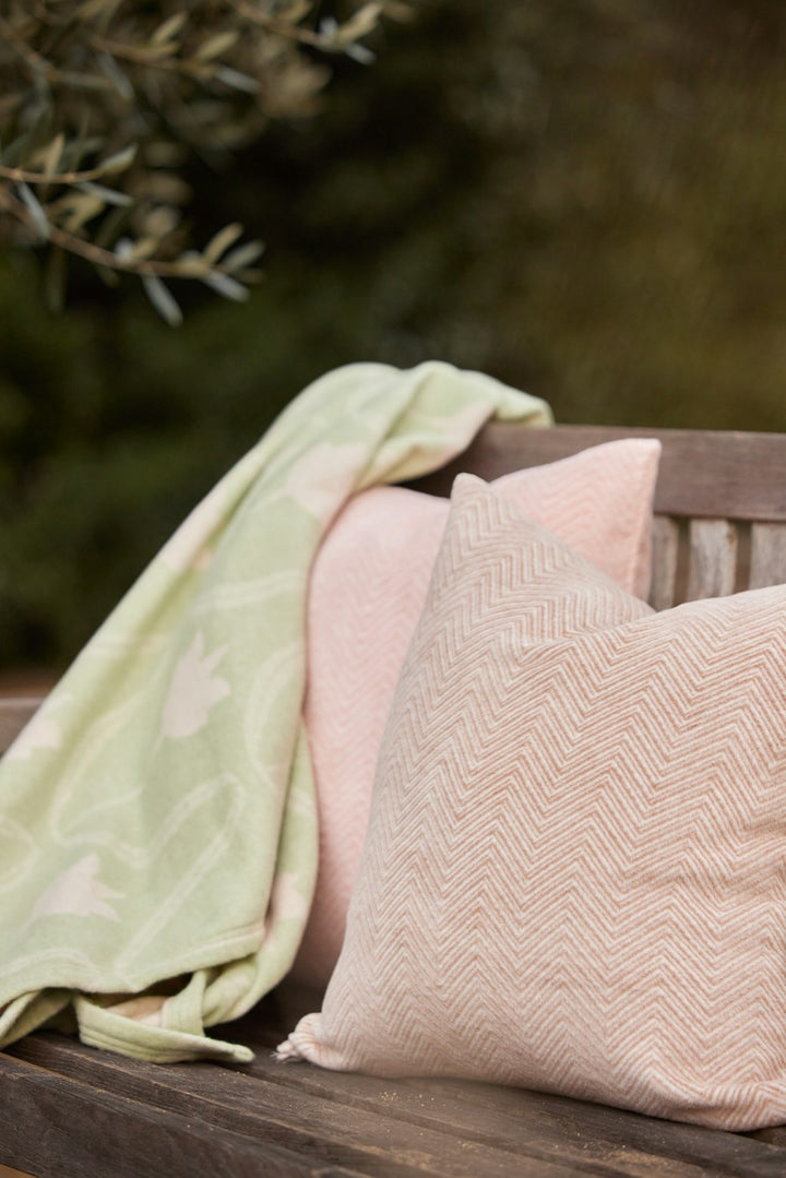 Bayside Herringbone Throw Pillow Covers