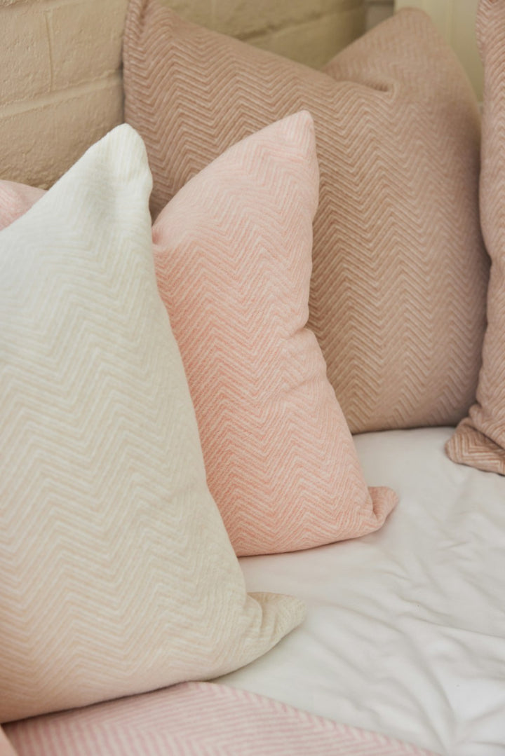 Bayside Herringbone Throw Pillow Covers