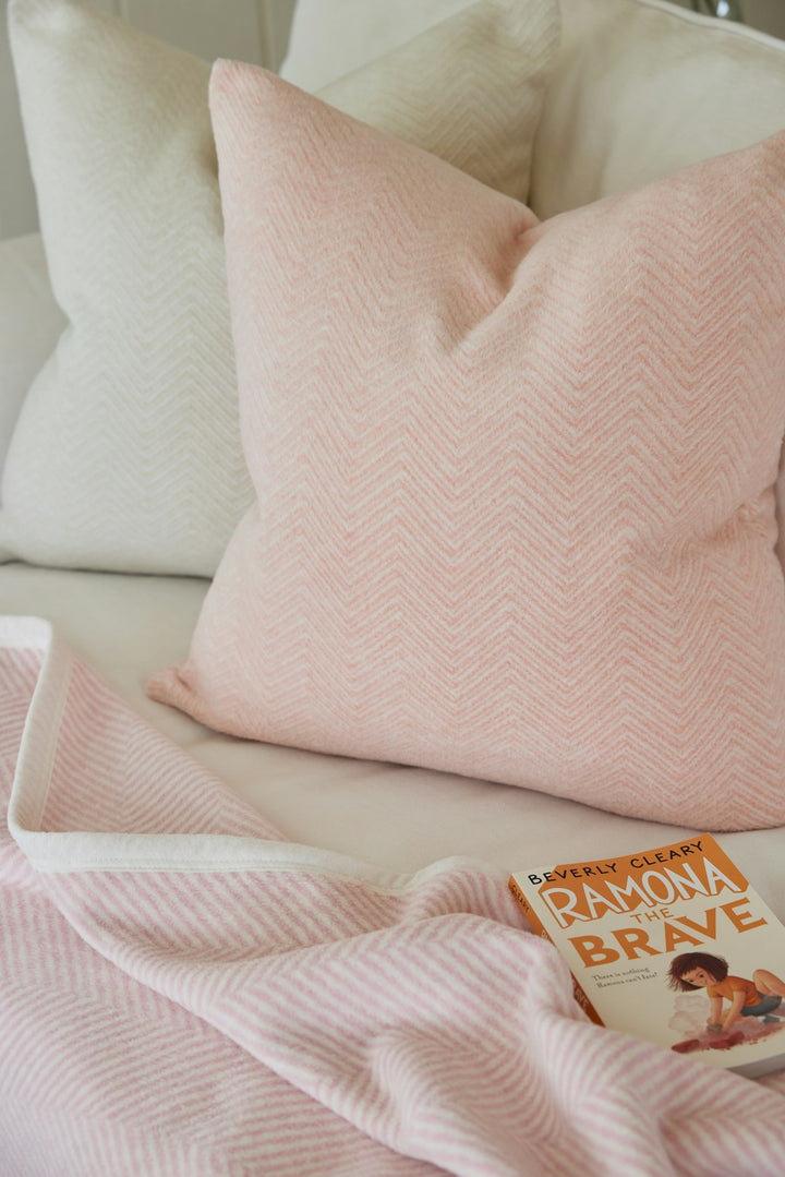 Bayside Herringbone Throw Pillow Covers