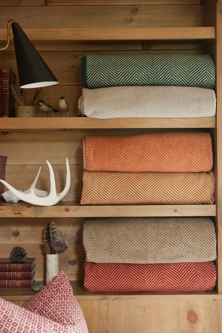 Harborview Herringbone Dune Blanket