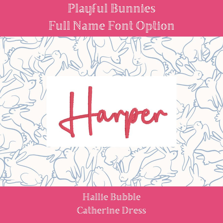 Playful Bunnies Pima Catherine Dress