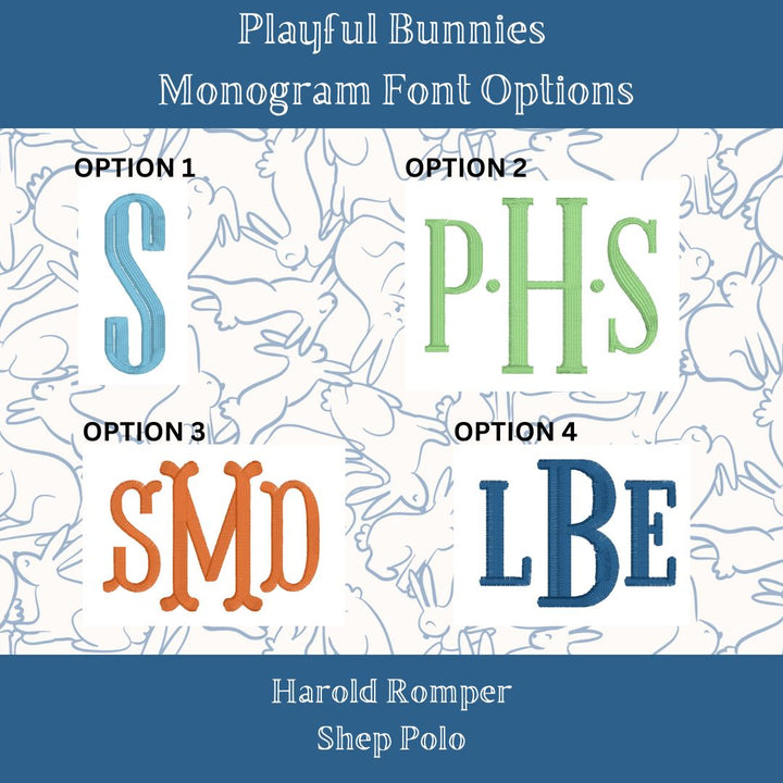 Playful Bunnies Pima Harold Romper