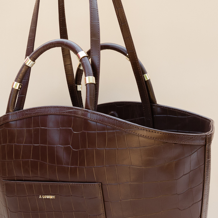 TOTE | Espresso Croc