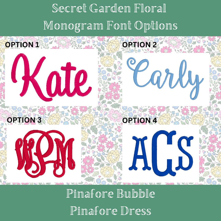 Secret Garden Floral Pinafore Dress
