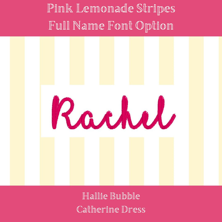Pink Lemonade Stripes Pima Hallie Bubble