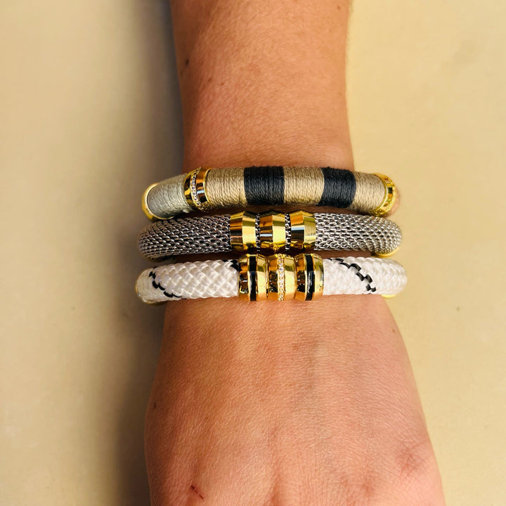 Colorblock Bracelet Dark and Stormy