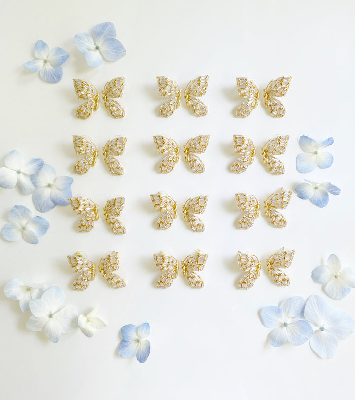 garden butterfly studs