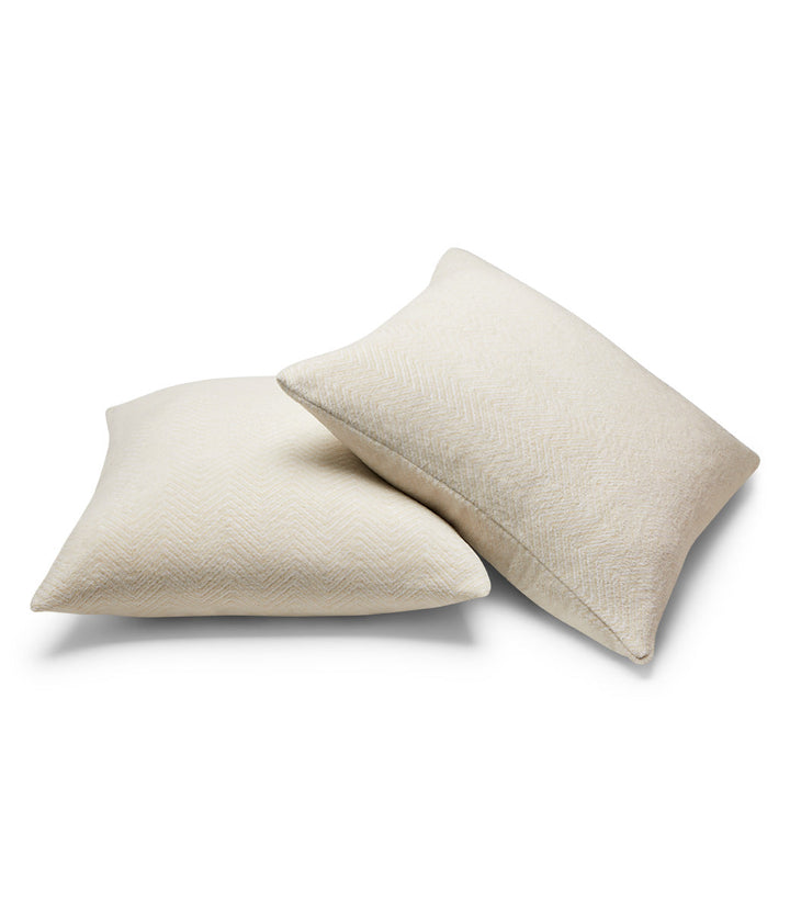 Bayside Herringbone Throw Pillow Covers
