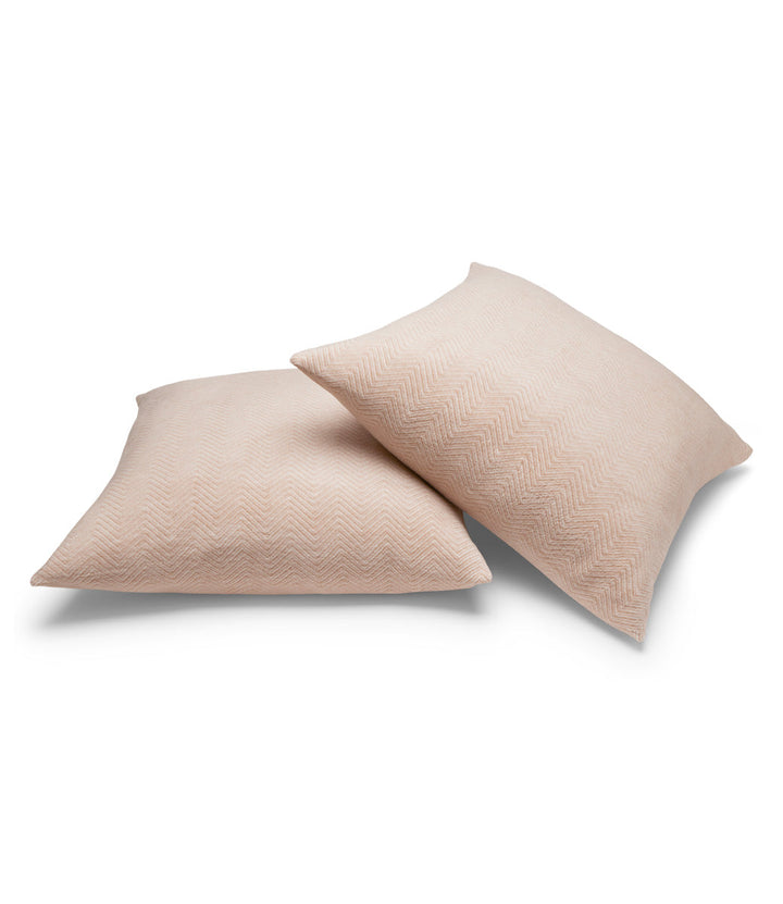 Bayside Herringbone Euro Pillow Covers