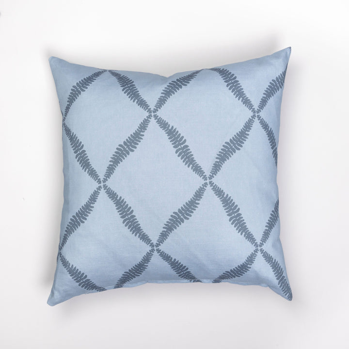 Pillow Cover - Fern Trellis, Denim