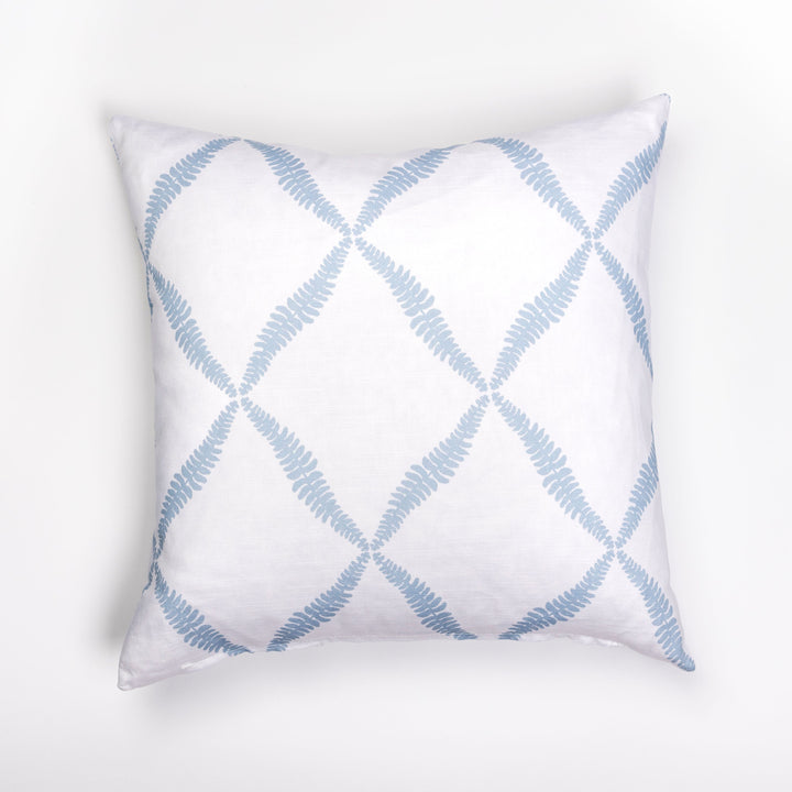 Pillow Cover - Fern Trellis, Soft Blue