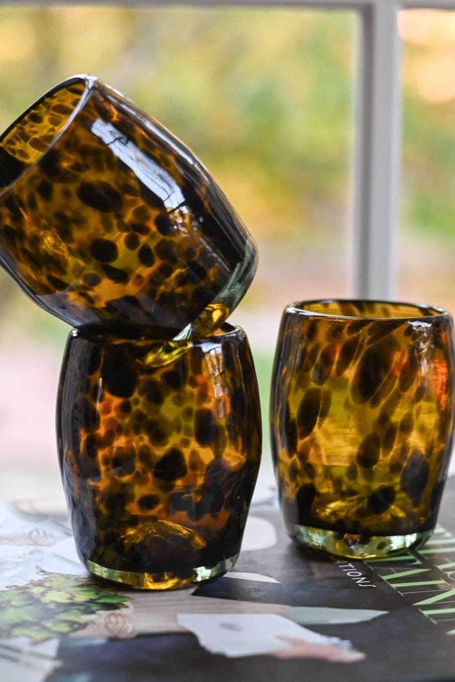 Stemless Wine Glass (Tortoise)