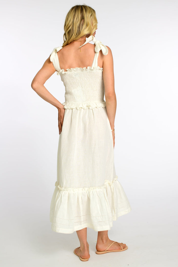 Deenie Dress in Egret