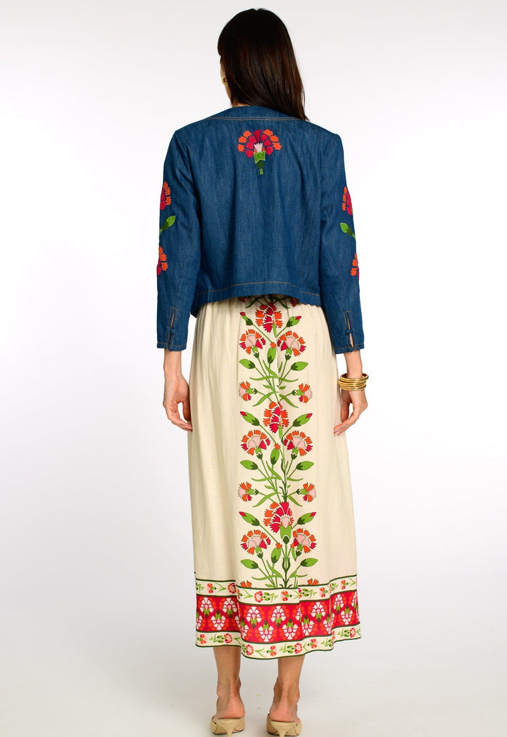 Remy Jacket in Indian Flower Chambray