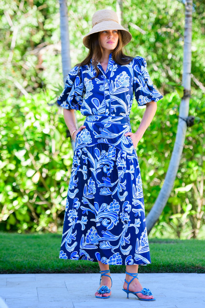 Edie Top in Grand Entrance Navy
