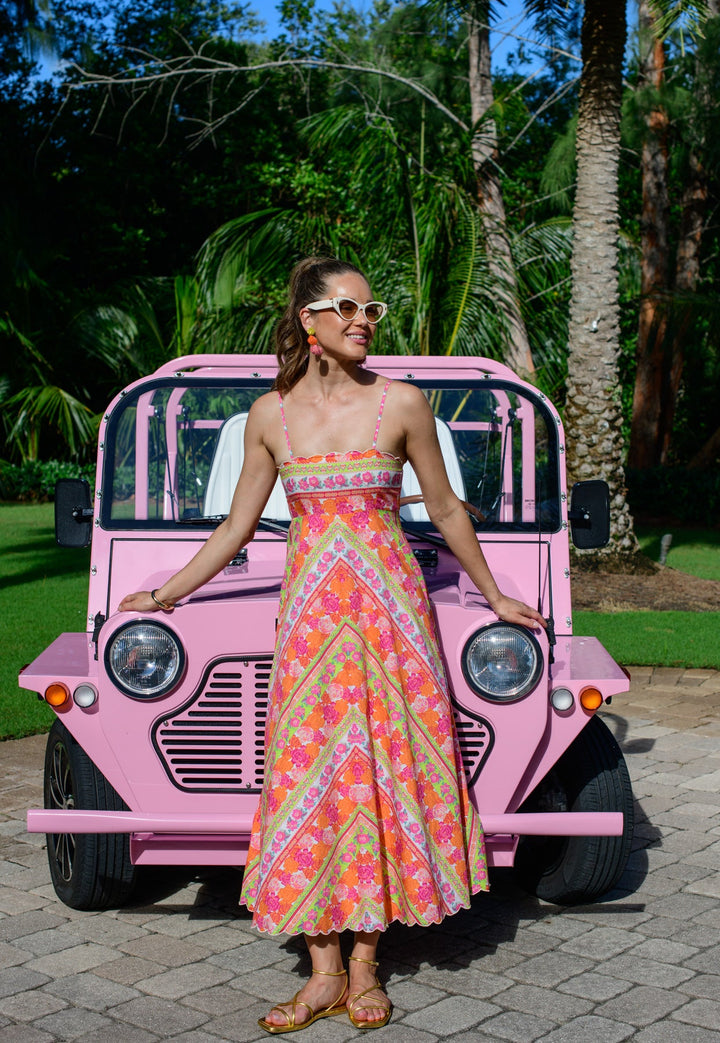 Annalisa Dress in Rosebud Ribbon Stripe