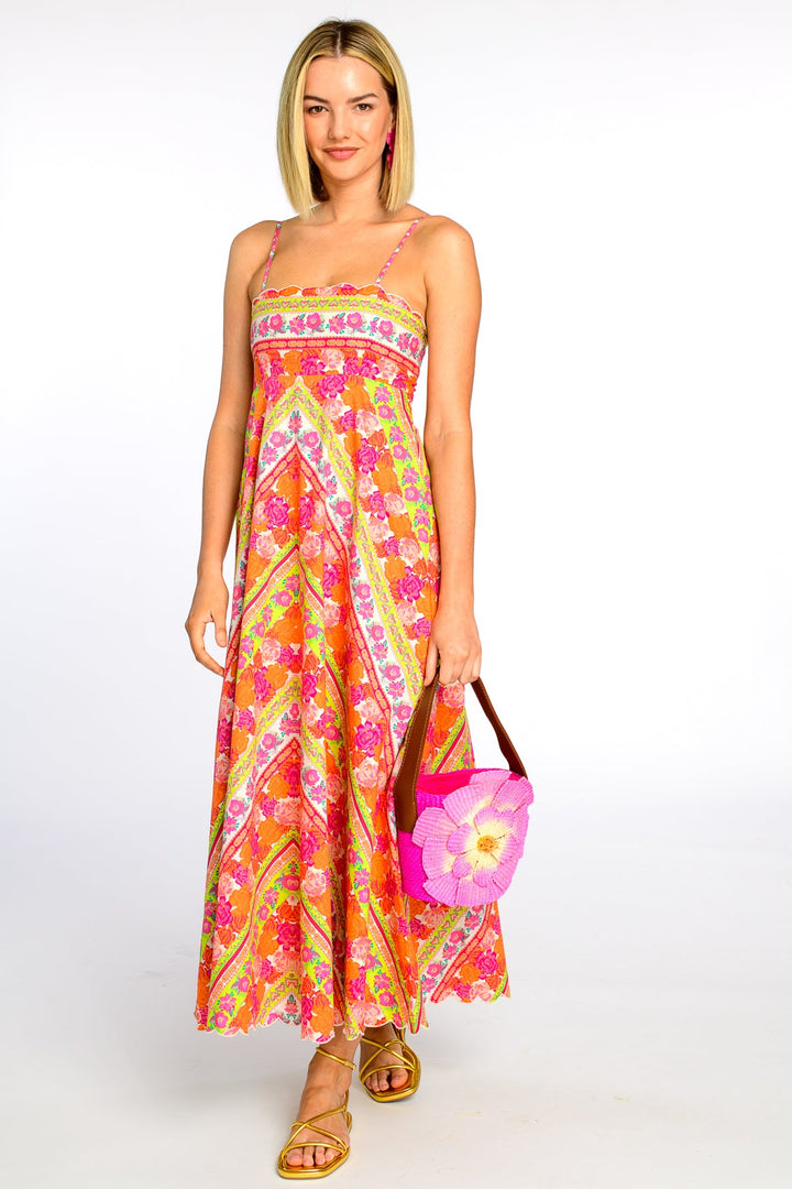Annalisa Dress in Rosebud Ribbon Stripe