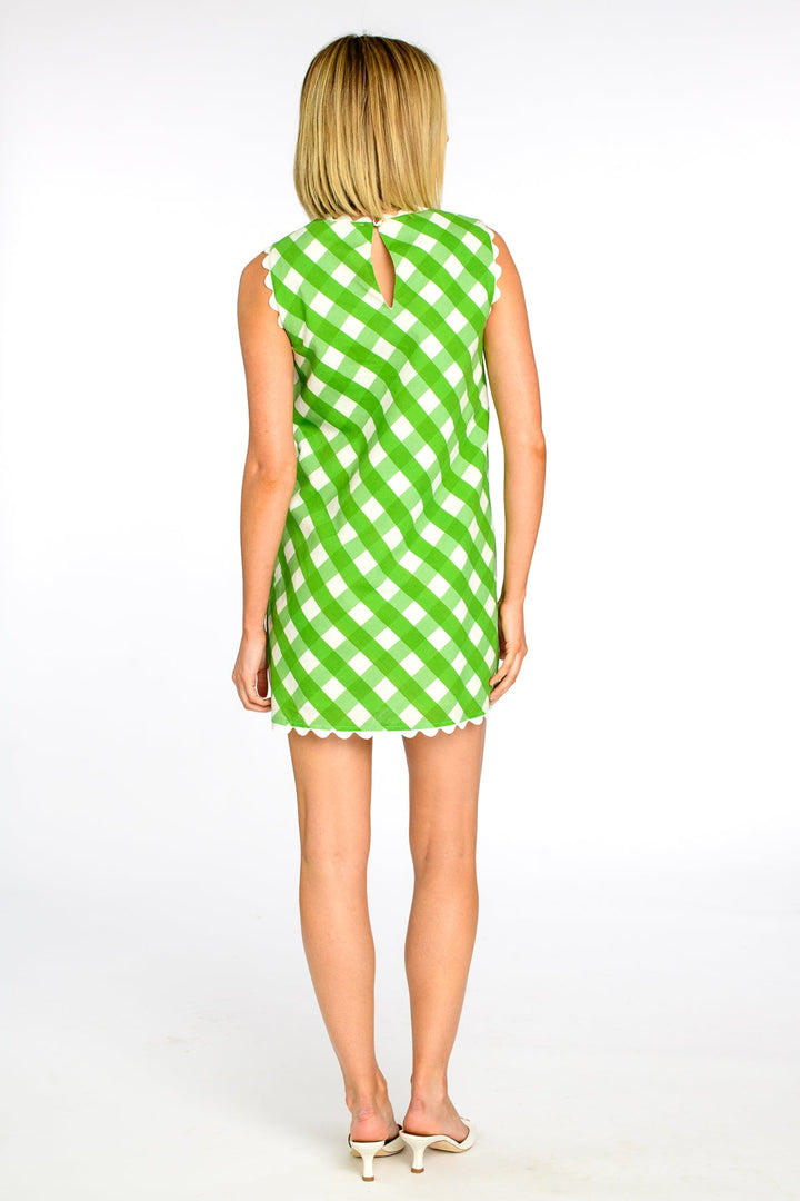 Ellie Dress in Green Gingham