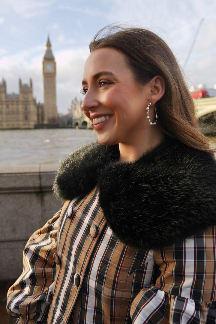 petite pearly hoop