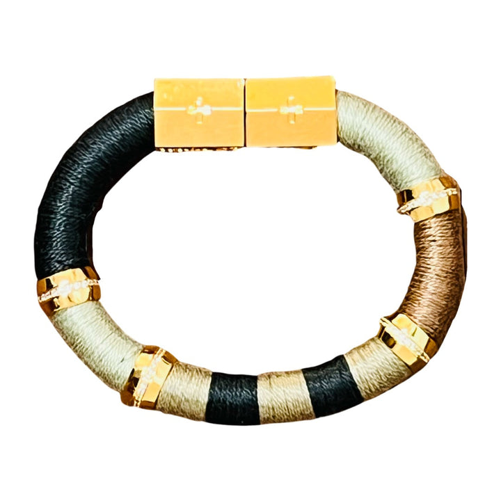 Colorblock Bracelet Dark and Stormy