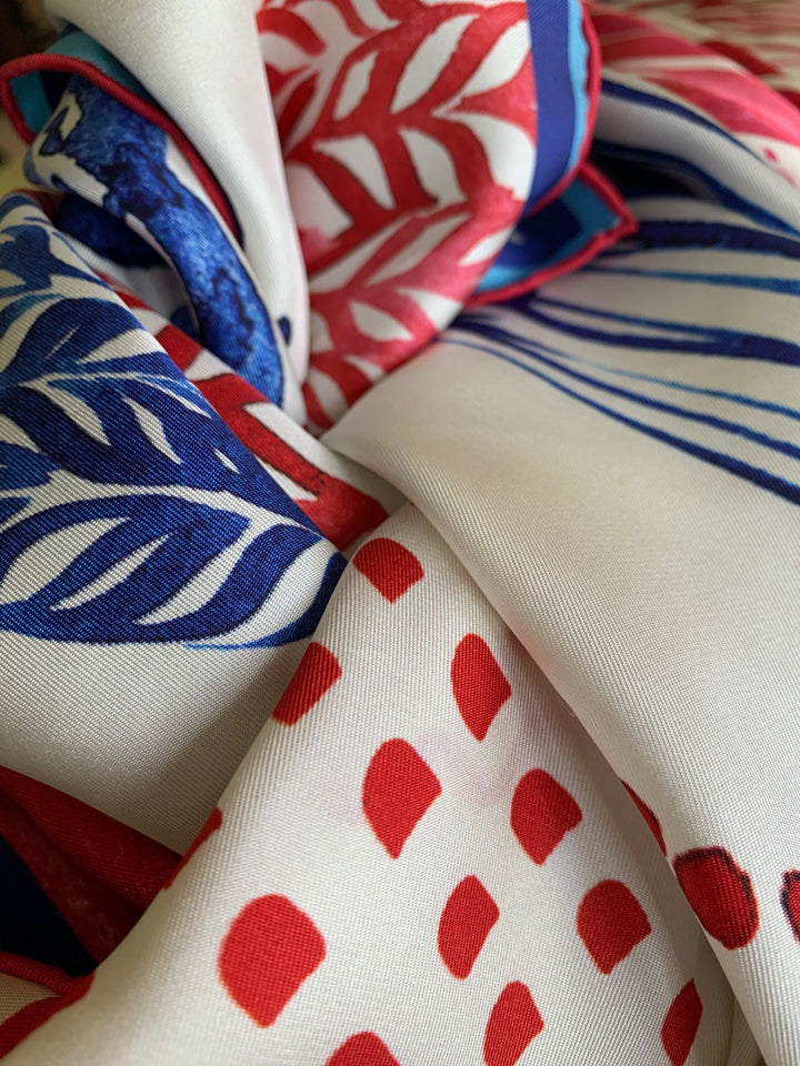 Abstract American Flag Pocket Square & Scarf