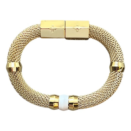 Mesh Candy Bracelet White
