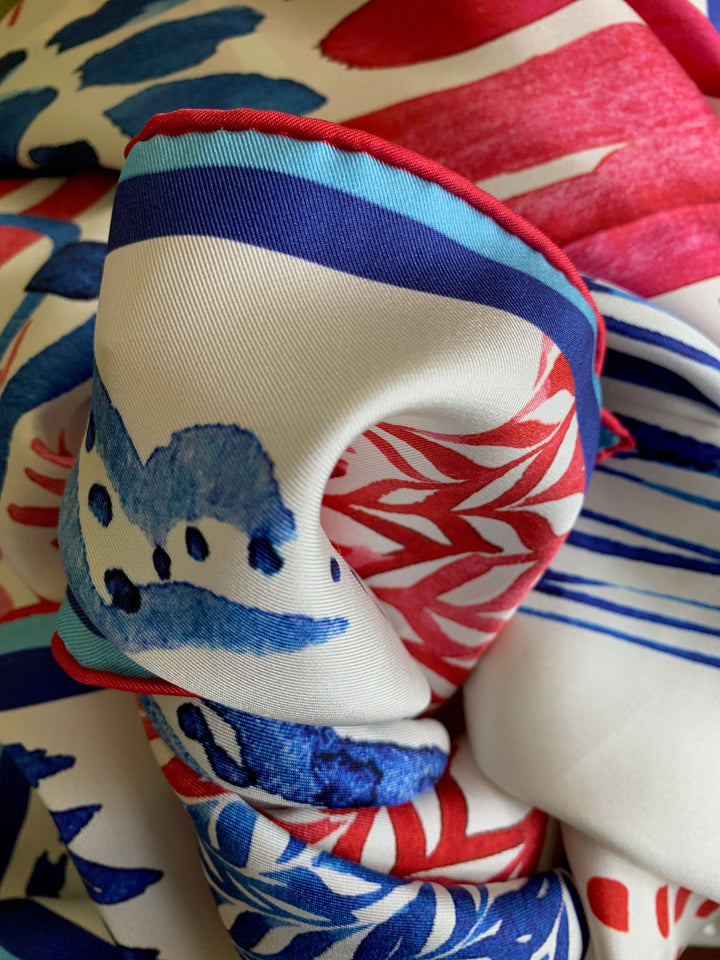Abstract American Flag Pocket Square & Scarf
