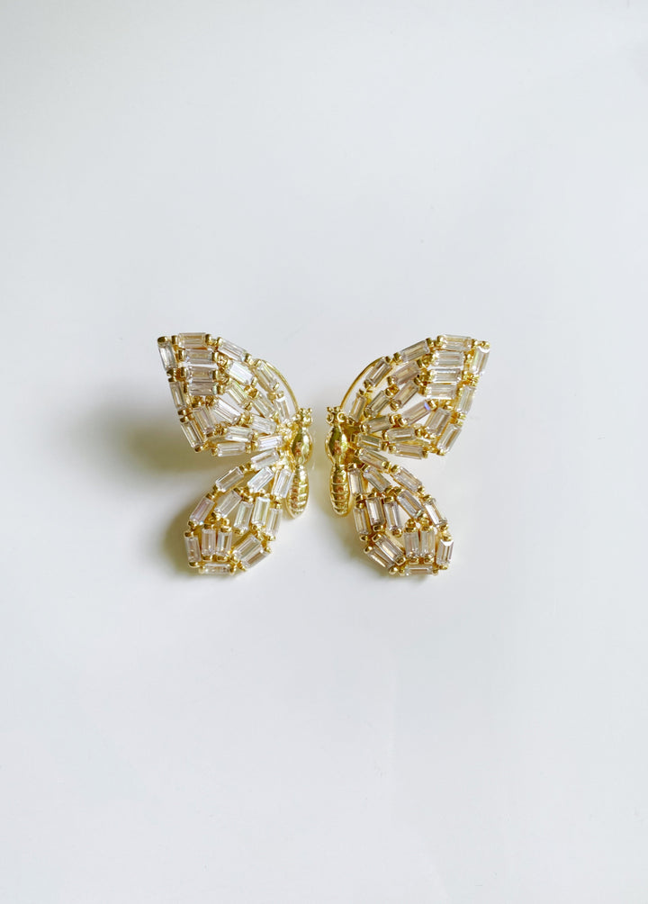 garden butterfly studs