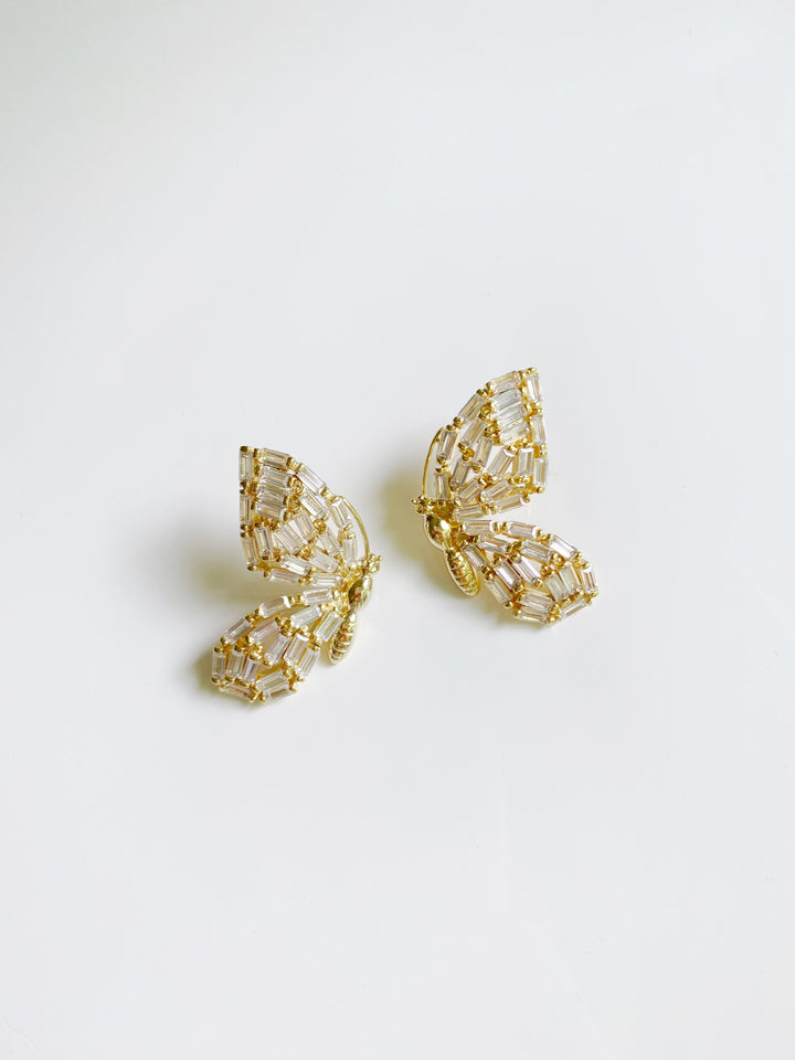 garden butterfly studs