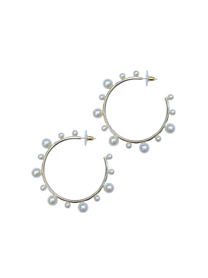 pearl hoops