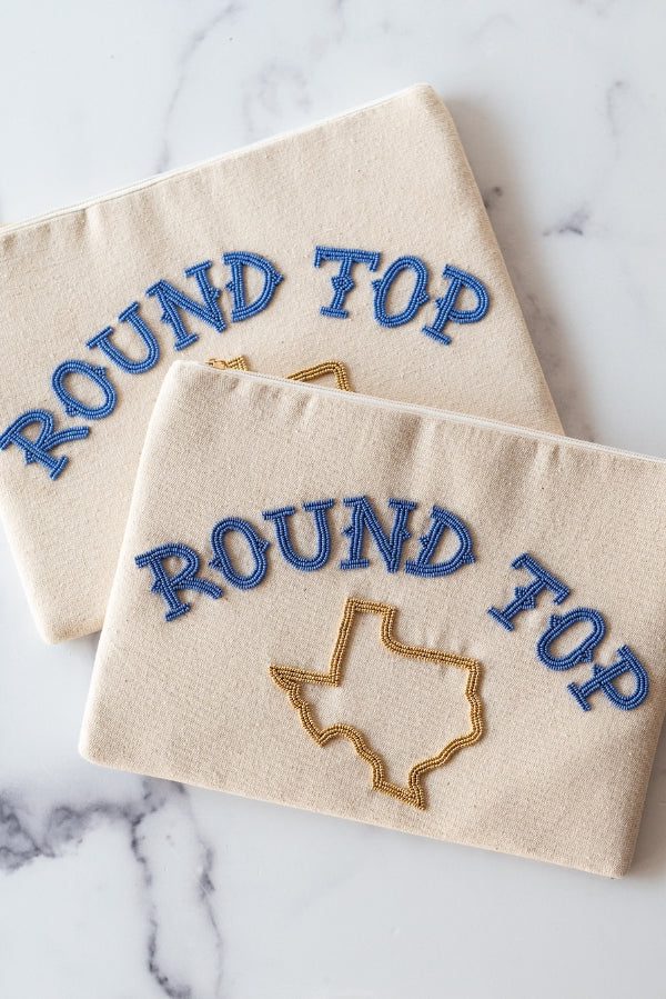 The Round Top Canvas Clutch