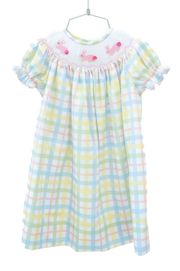Smocked Easter Bunnies Helen Dress