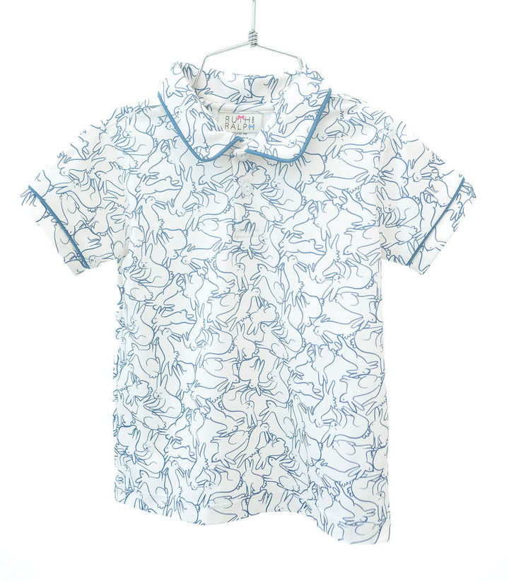Playful Bunnies Pima Shep Polo