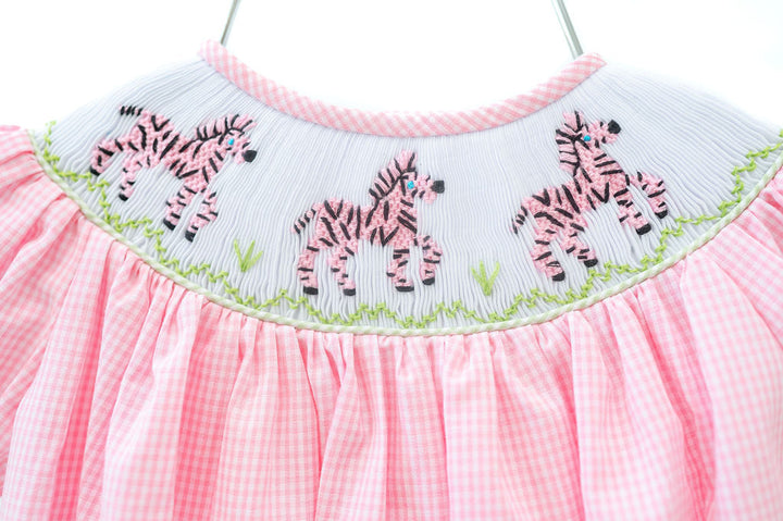 Zebras Smocked Annabelle Bloomer Set