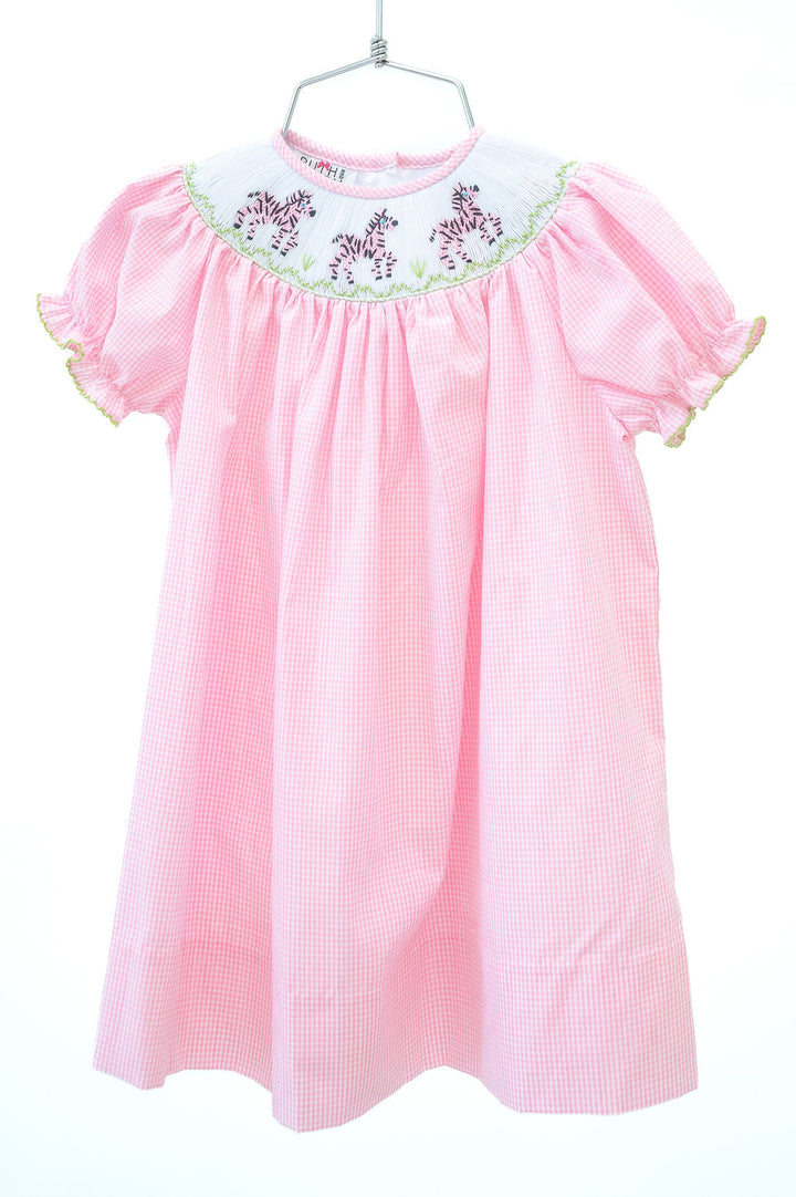 Zebras Smocked Helen Dress