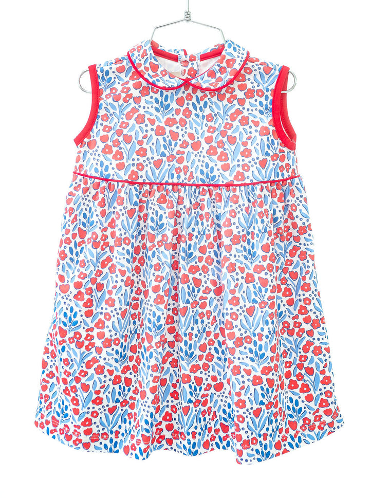 Patriotic Floral Pima Libby Dress
