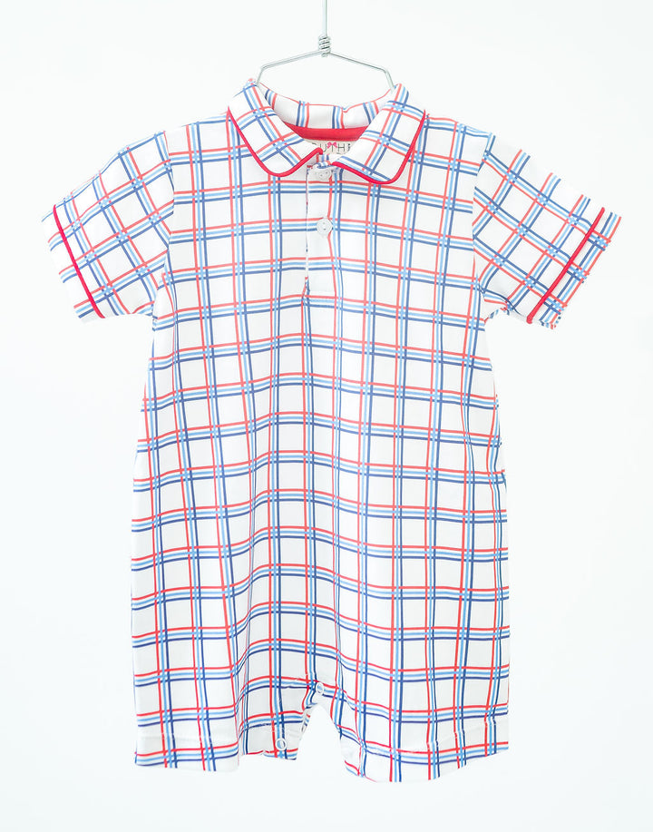 American Plaid Pima Harold Romper