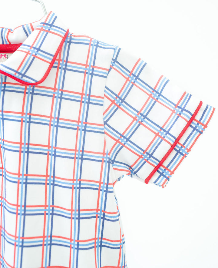 American Plaid Pima Harold Romper