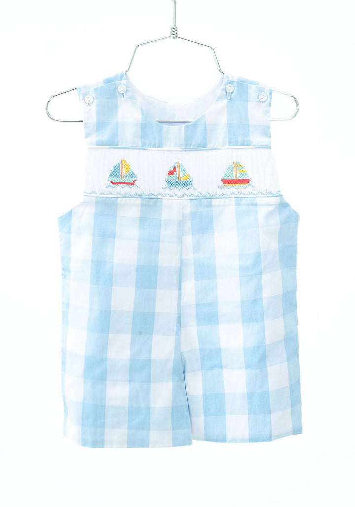 Sailboats Smocked Benjamin Jonjon