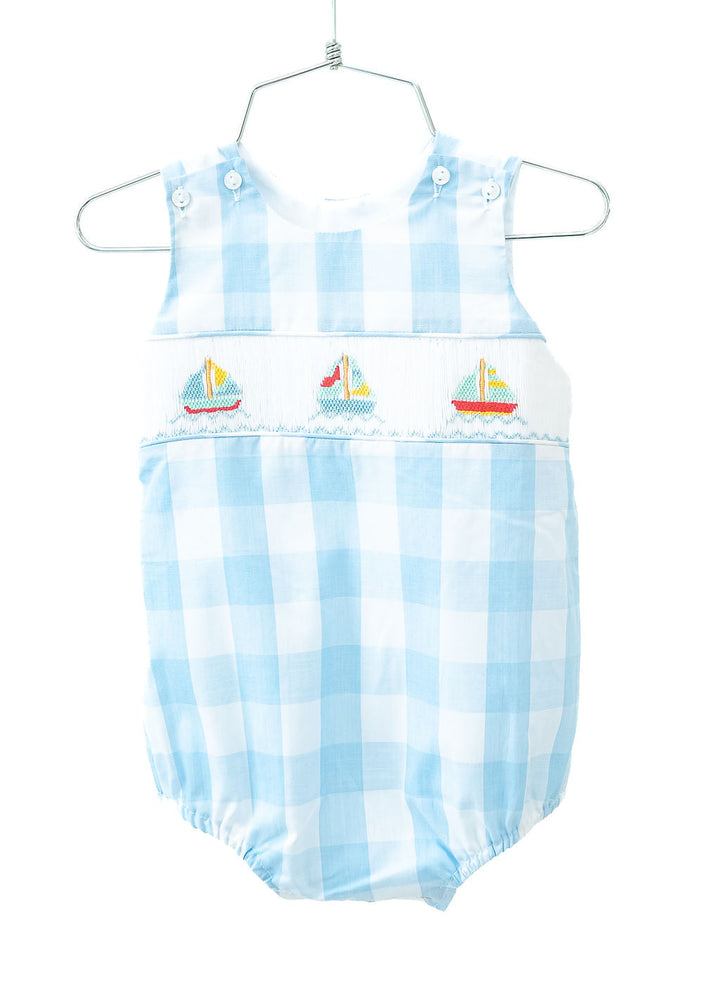 Sailboats Smocked Elliot Bubble