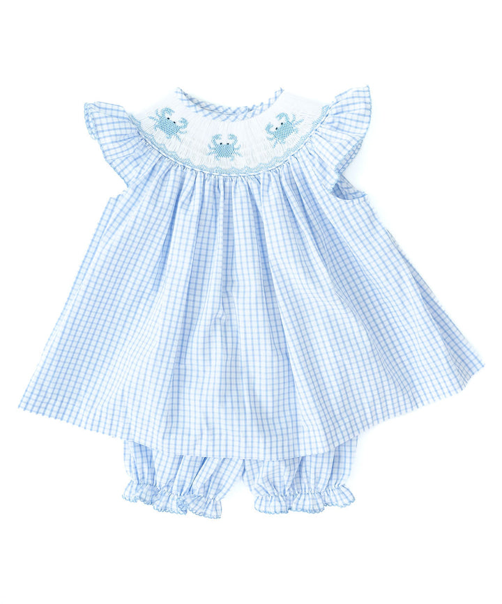 Crabs Smocked Annabelle Bloomer Set