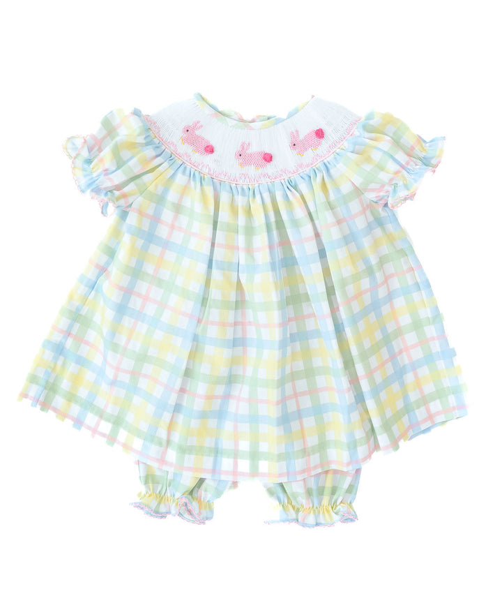 Smocked Easter Bunnies Annabelle Bloomer Set