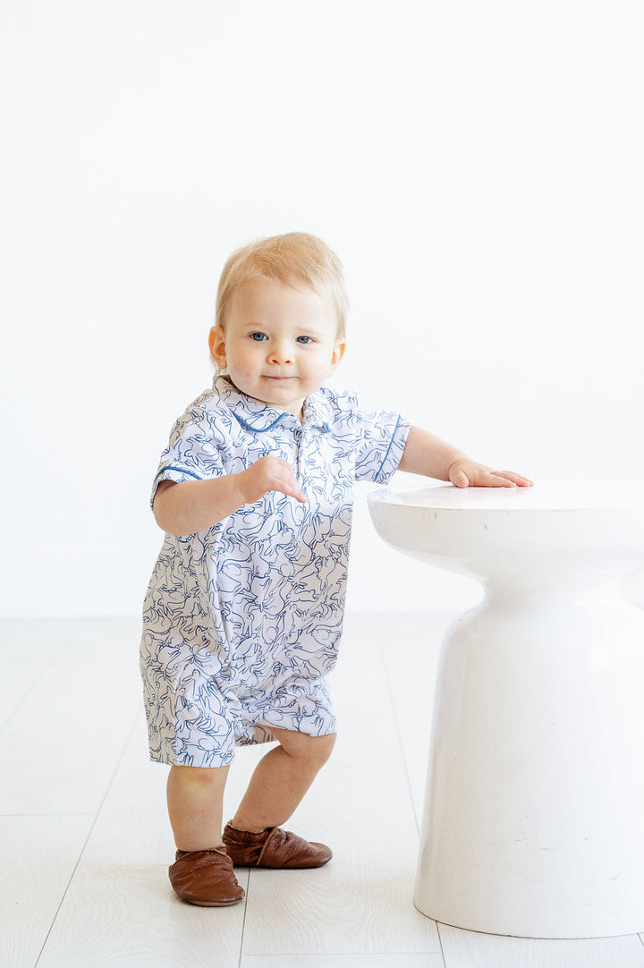 Playful Bunnies Pima Harold Romper