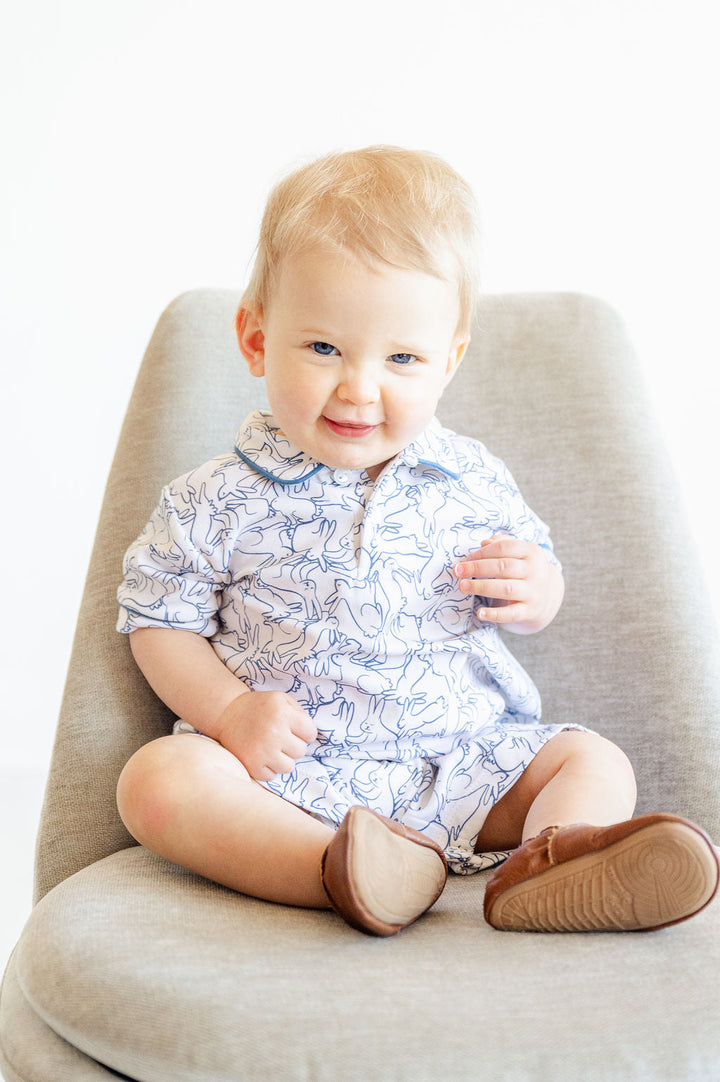 Playful Bunnies Pima Harold Romper