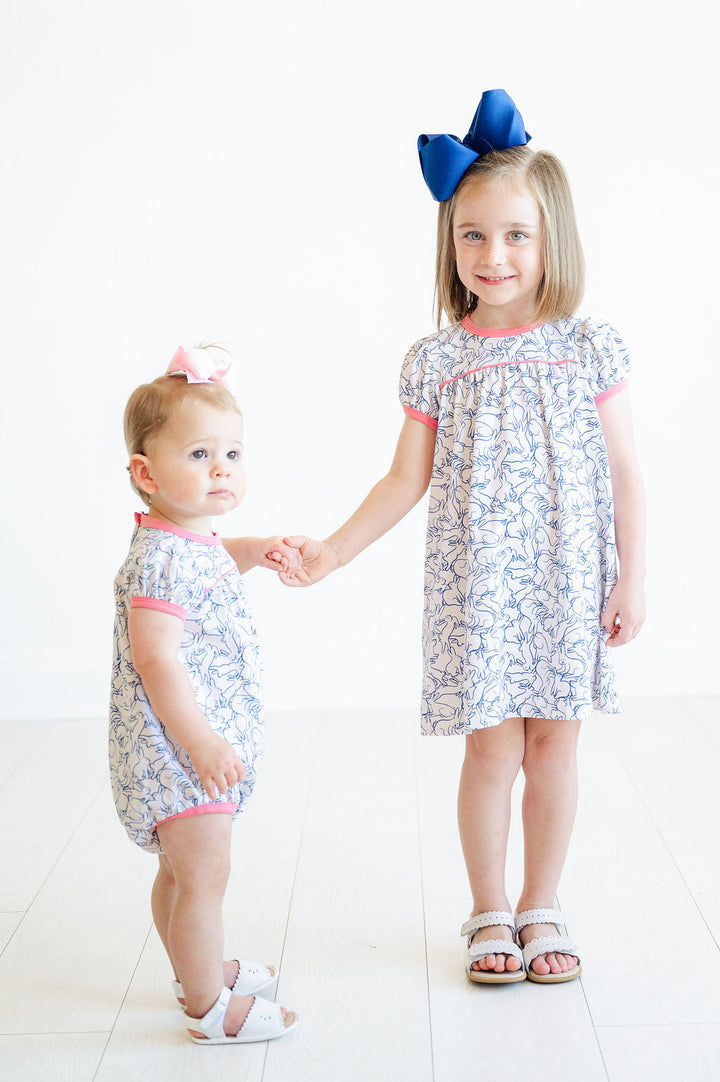 Playful Bunnies Pima Catherine Dress