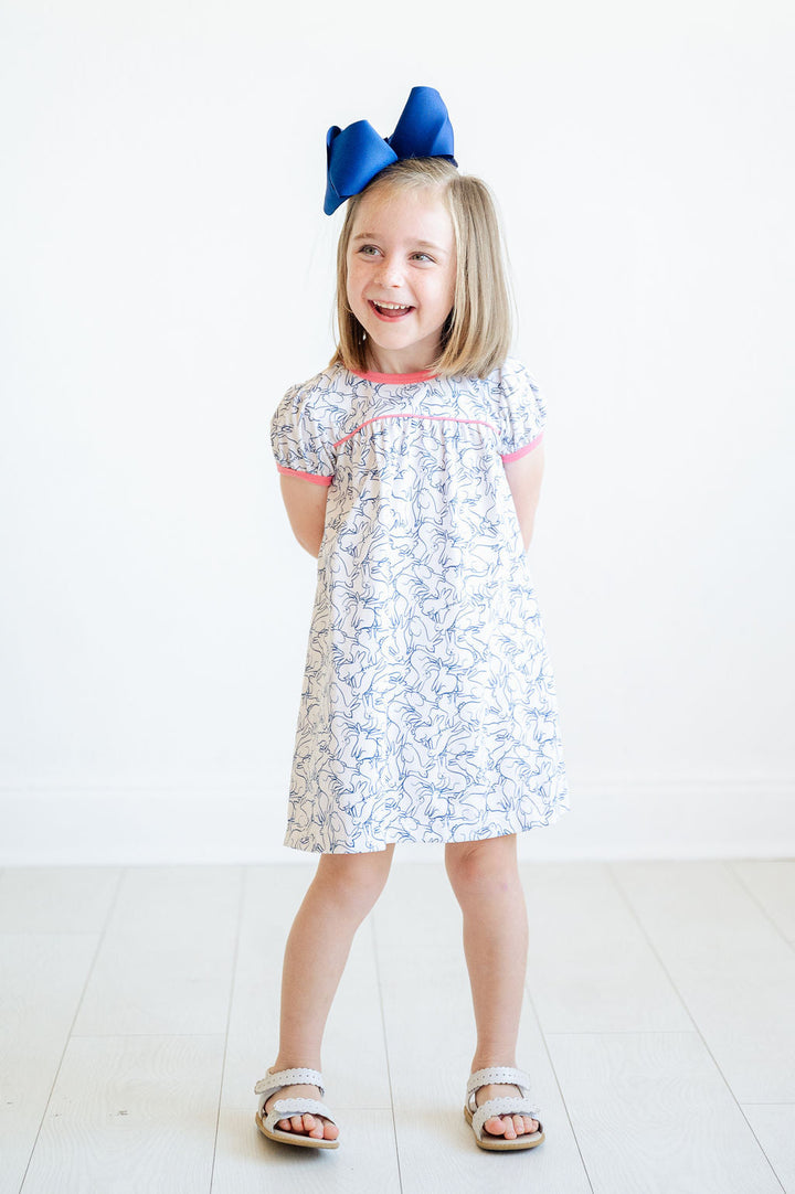 Playful Bunnies Pima Catherine Dress