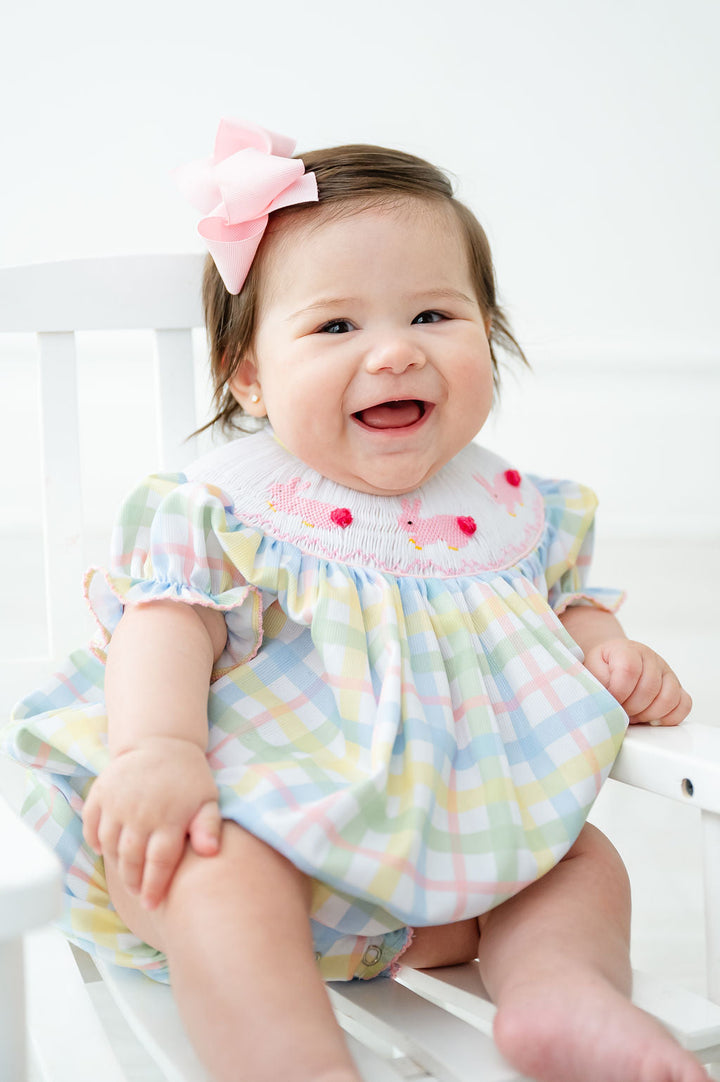 Smocked Easter Bunnies Birdie Bubble