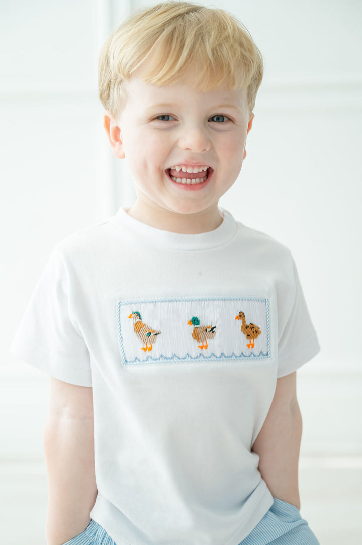 Ducks Smocked Beau T-Shirt/Shorts Set